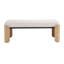 Banc rembourré en bois massif-984855673