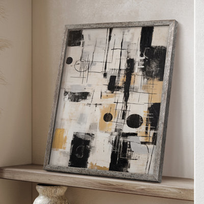 Reproduction encadrée ABSTRACT Series CECXCV III - bois massif