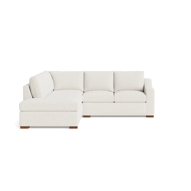 Lucca Sectional, Performance Weave - Natural, Left Hand Facing