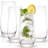 JoyJolt Gwen Highball Drinking Glasses, 18oz