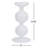 8.45;8.45'' H Glass Tabletop Candlestick