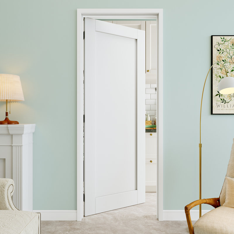 Panneau de porte intérieur à 1 panneau avec porte à garde-manger, 30 po x 80 po, Gauche
