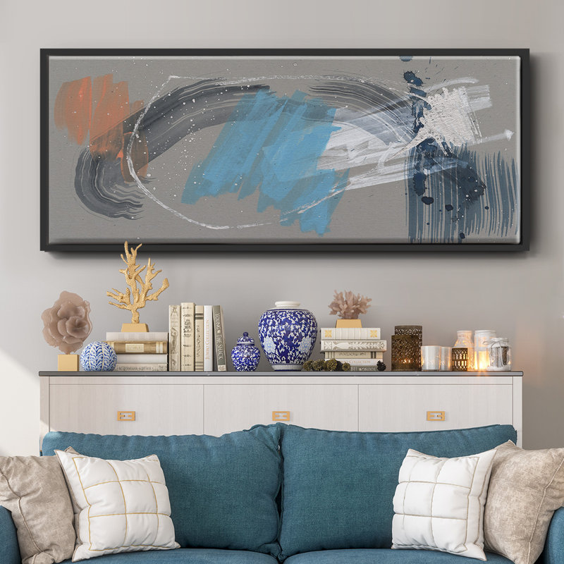Whimsical Marks II- Framed Canvas