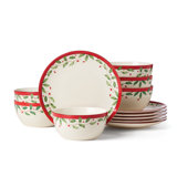 Holiday 12Pc Dessert Set