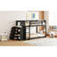 lit superposé simple de couleur unie avec options de rangement pratiques pour une chambre à 4 tiroirs et 3 tablettes-118036605-118036608