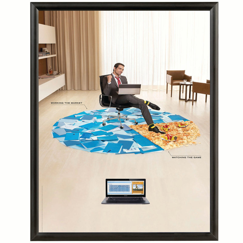 Black Aluminum Snap Open Wall Poster Frame