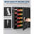 150-Key Wall-Mount Cabinet Organizer, Heavy-Duty Steel Lock Box with 133 Hooks, Color-Coded Tags & 2 Keys, Secure Key Storage for Hotels, Offices, Valet & Car Keys