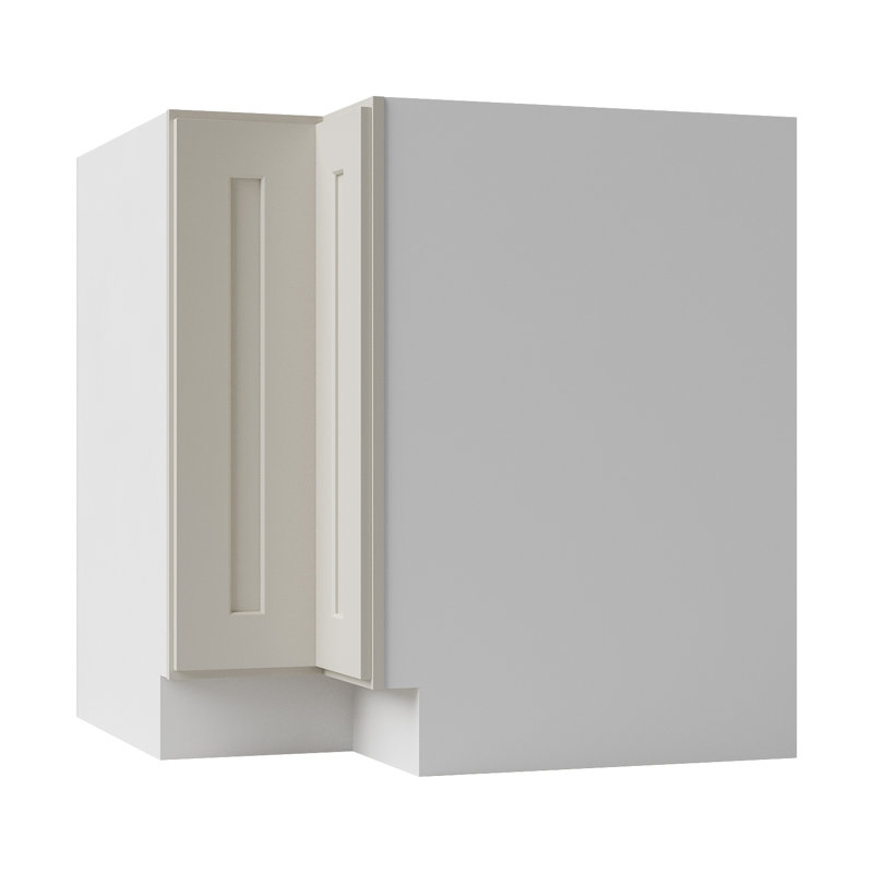 Armoire Base Lazy Susan, Crème Shaker, L 33 po x H 34,5 po x P 24 po
