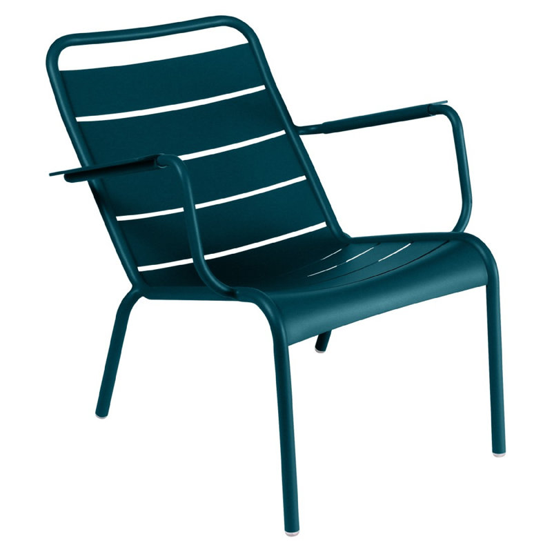 Méridienne d'extérieur en aluminium Luxembourg, Bleu Acapulco