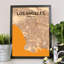 « los angeles city map », reproduction d’impression sur affiche-31736124