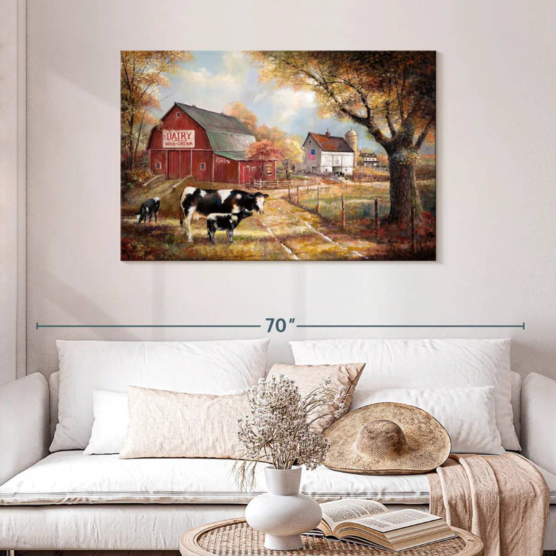 Souvenirs à la ferme, H 30 po x l 45 po