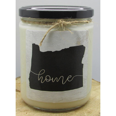 Bougie à pot blanc en coton bergamote