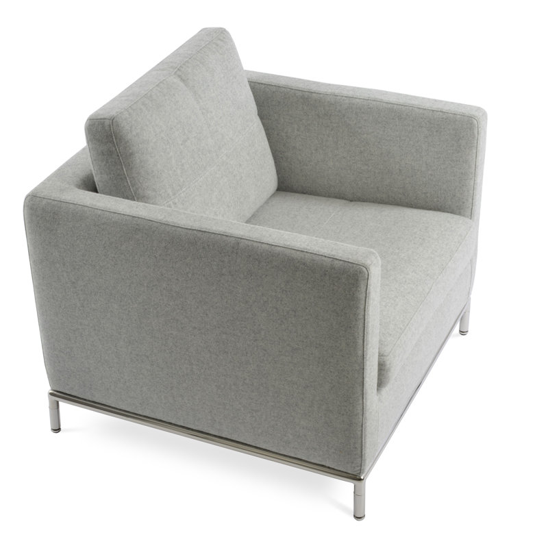 Fauteuil Istanbul, Laine argentée
