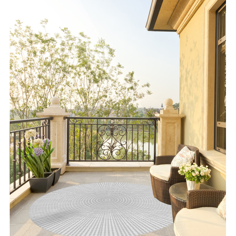 Round Robette Vinyl 2.8mm Vinyl, Phthalate Free With Exclusive Printed Designs. Area Rug, Round 150cm