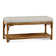 Summer Retreat Wicker Shelf Storage Bench