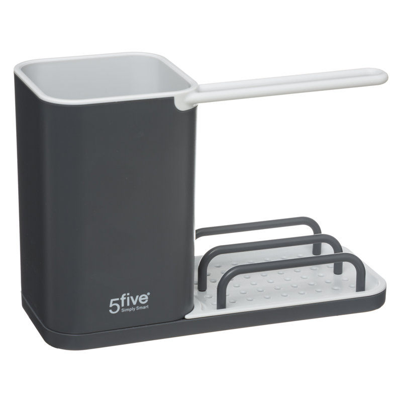 Plastic Utensil Crock, Grey