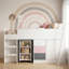 Liston Single (3') Mid Sleeper Bed Frame with Built in Desk and Ladder