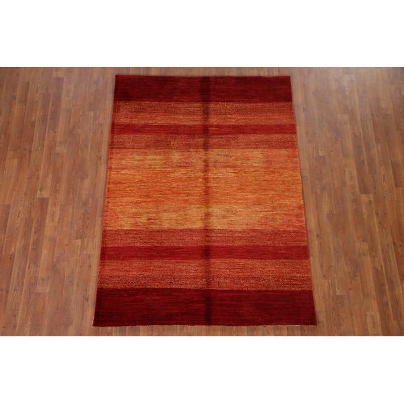 Tapis rayé Gabbeh 5 x 6