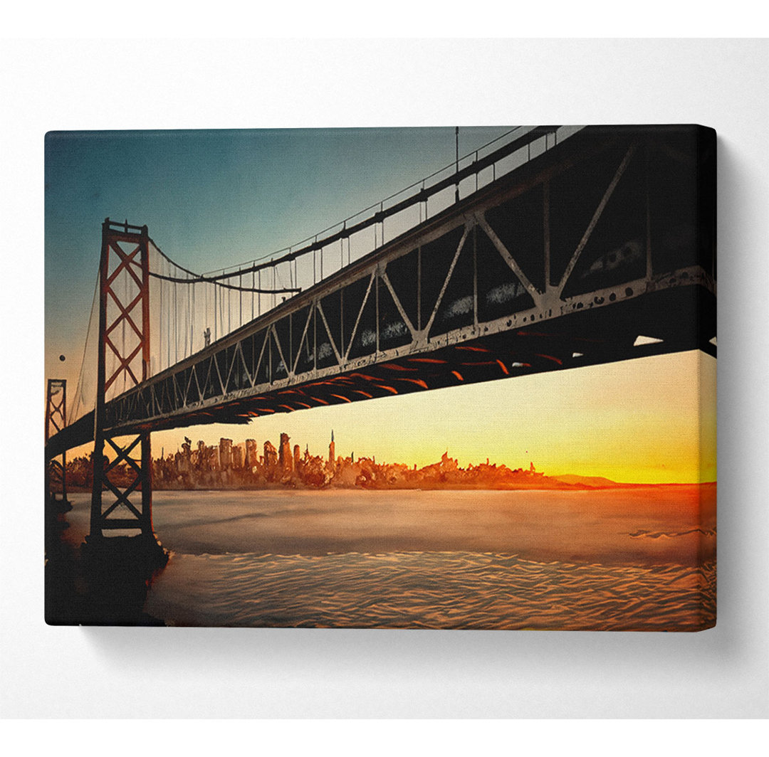 Oakland Bay Bridge San Francisco - Kunstdrucke auf Leinwand