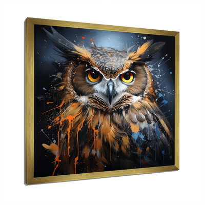 Chouette, le tuteur silencieux III - art mural hibou