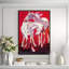 White Horses Framed Canvas