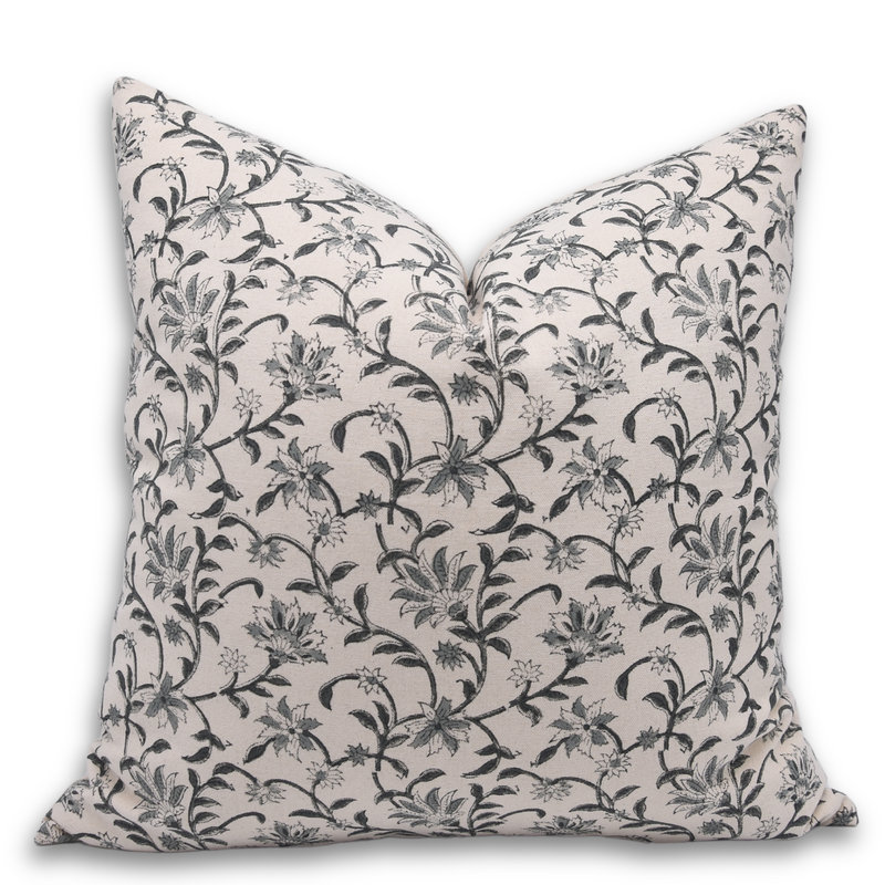 Housse de coussin en coton fabriqué à la main Fab divine Aradhna Design, Rectangulaire, 14 po x 36 po