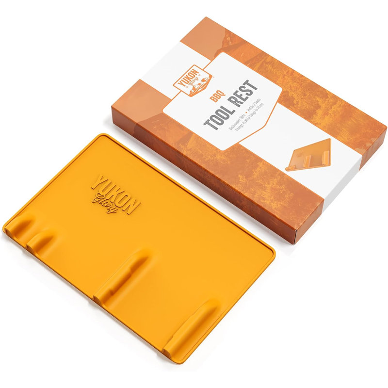 Tapis de repos en silicone Yukon Glory pour 3 outils, orange, Orange