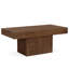 Solid Wood Pedestal Coffee Table