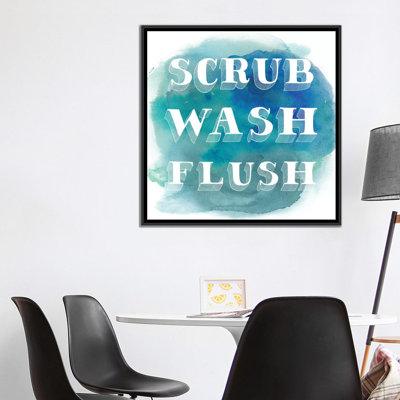 «Bathroom Do's I», art textuel sur toile