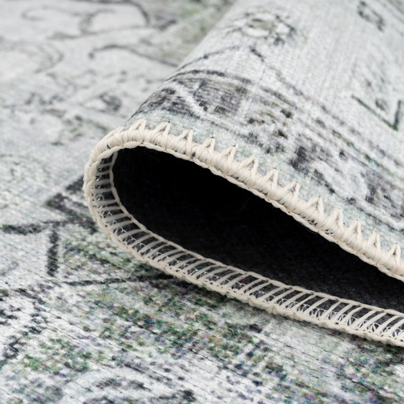 Cassidie Vintage Look Cotton Area Rug, Rectangle 160 x 230cm