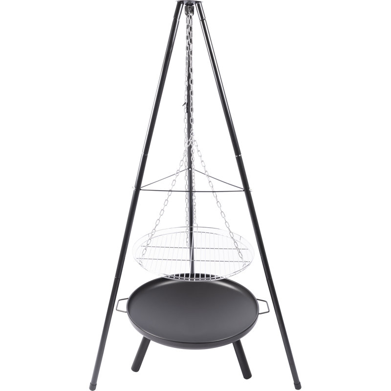 87cm Round Steel Fire Pit Log Grate