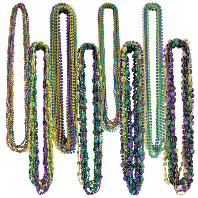 Assortiment de perles Mardi Gras