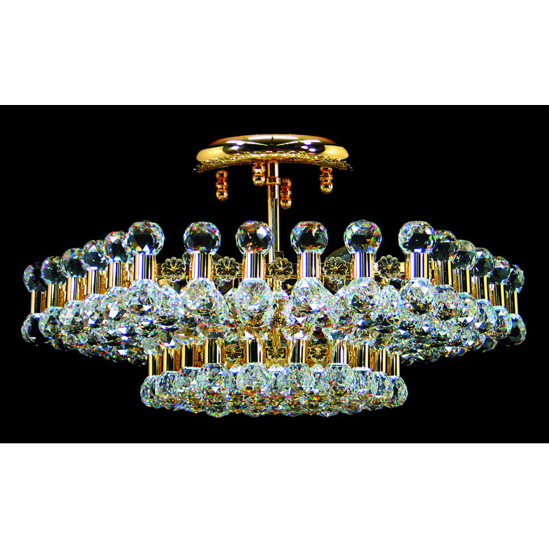 Semi Flush Mount, Gold