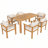 Outdoor Acacia Wood Dining Set With Cushion