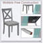 Ensemble de chaises de salle à manger élégantes pour 4 avec sièges rembourrés, dossiers confortables et fabrication robuste pour un décor moderne et traditionnel.-1850504715