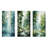 Tranquil Shadows Green Forest - Forest Metal Prints Set Of 3-385187066