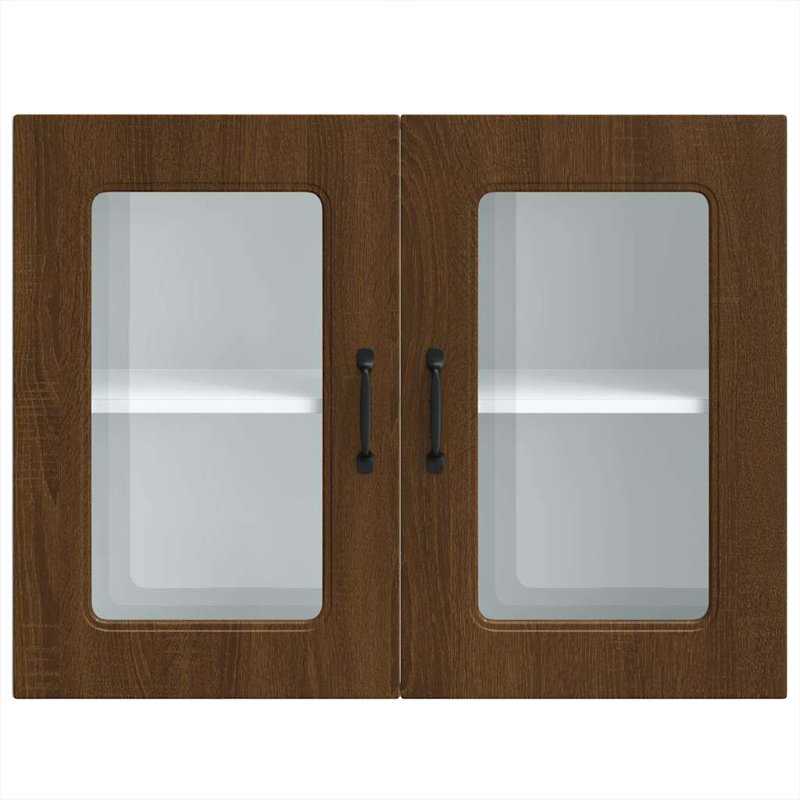 Armoire murale vidaXL, Chêne brun, H 23,62 po x l 31,50 po x P 12,20 po