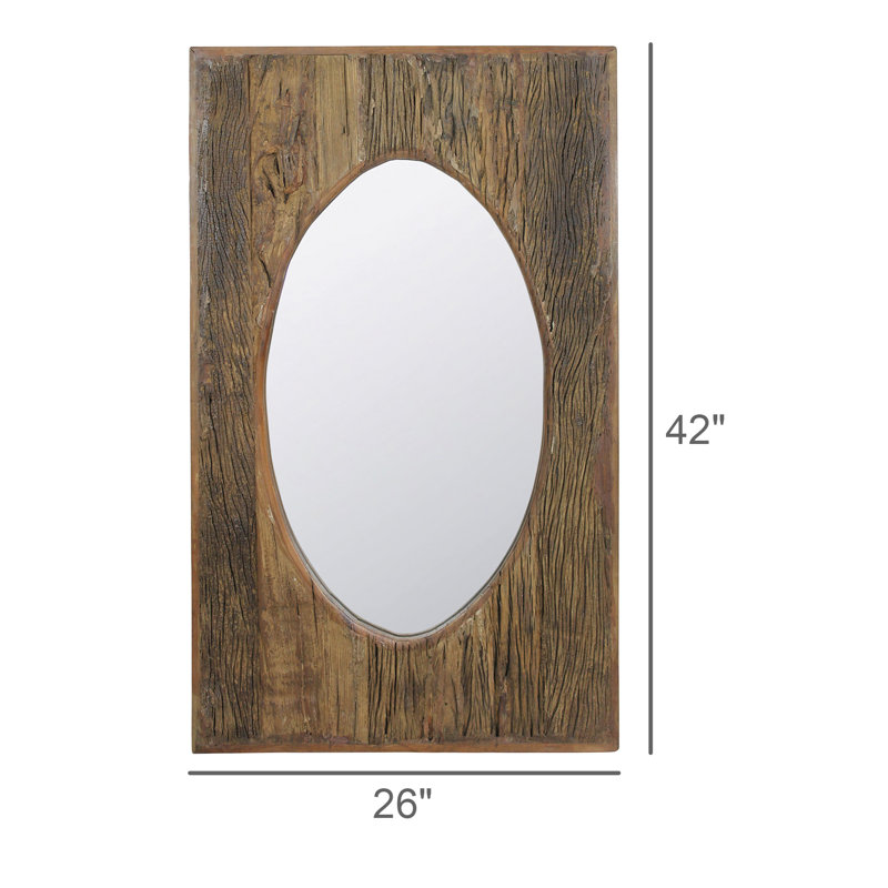 Cristiona Solid Wood Rectangle Mirror