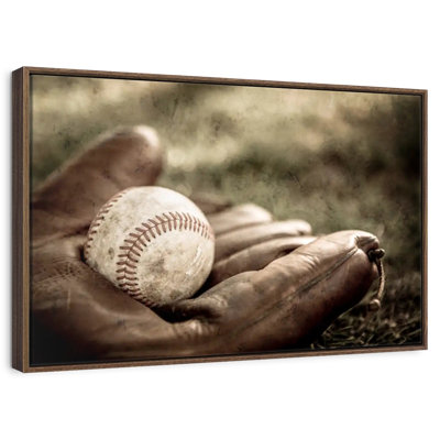Baseball sur gant