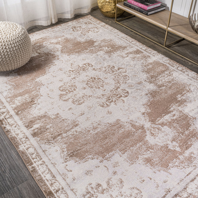Verena Ornate Medallion Modern Brown/Cream Rug