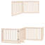  Ensemble de 8 portes pour chien en bois de peuplier naturel d'une longueur totale de 252 po