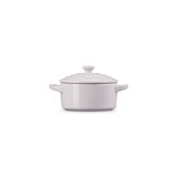Le Creuset Stoneware Mini Round Cocotte, 24 Ounce, White