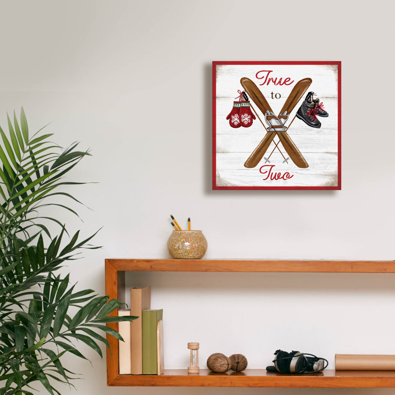 Toile épique Graffiti «True To Two» par Elizabeth Tyndall, 12 po x 12 po