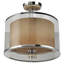 Lanterne à bougie 14 po, lanterne en acier thermolaqué bleu poudré avec cheminée en verre, porte-bougie intérieur / extérieur-1366132496