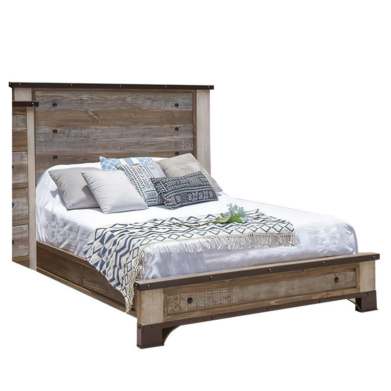 Jacarri Solid Wood Standard Bed, Queen