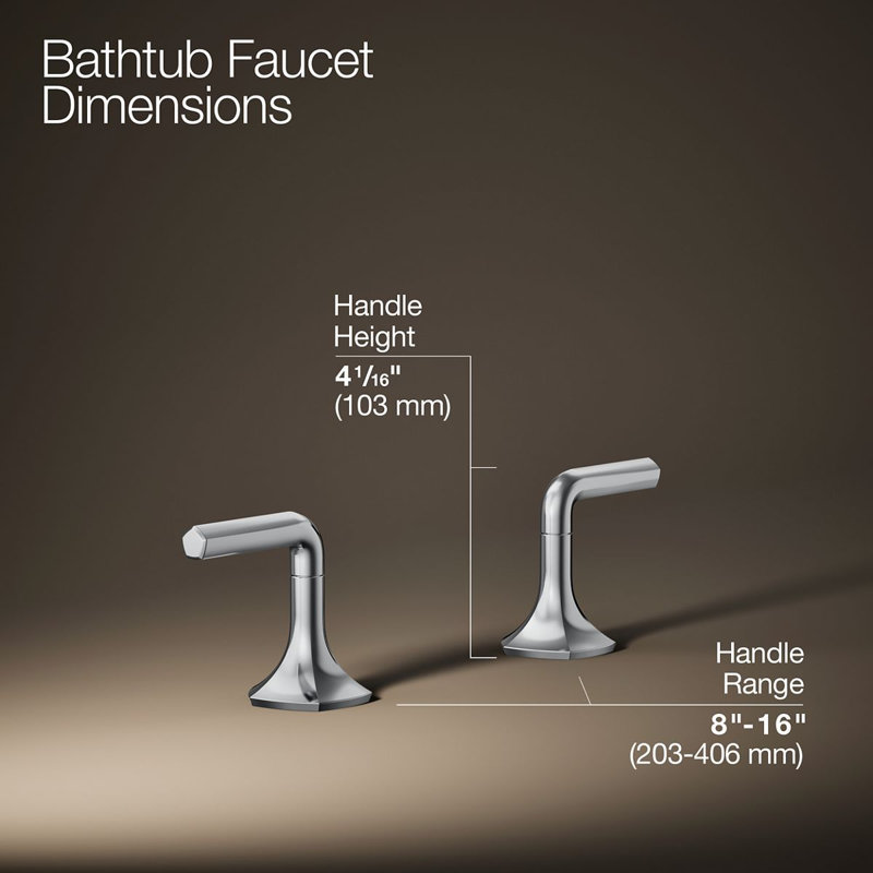 Occasion 2.58" W x 4.06" H Bathroom Faucet Handle, Polished Chrome