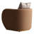 Ariana Velvet Barrel Accent Chair - Caramel-107283167