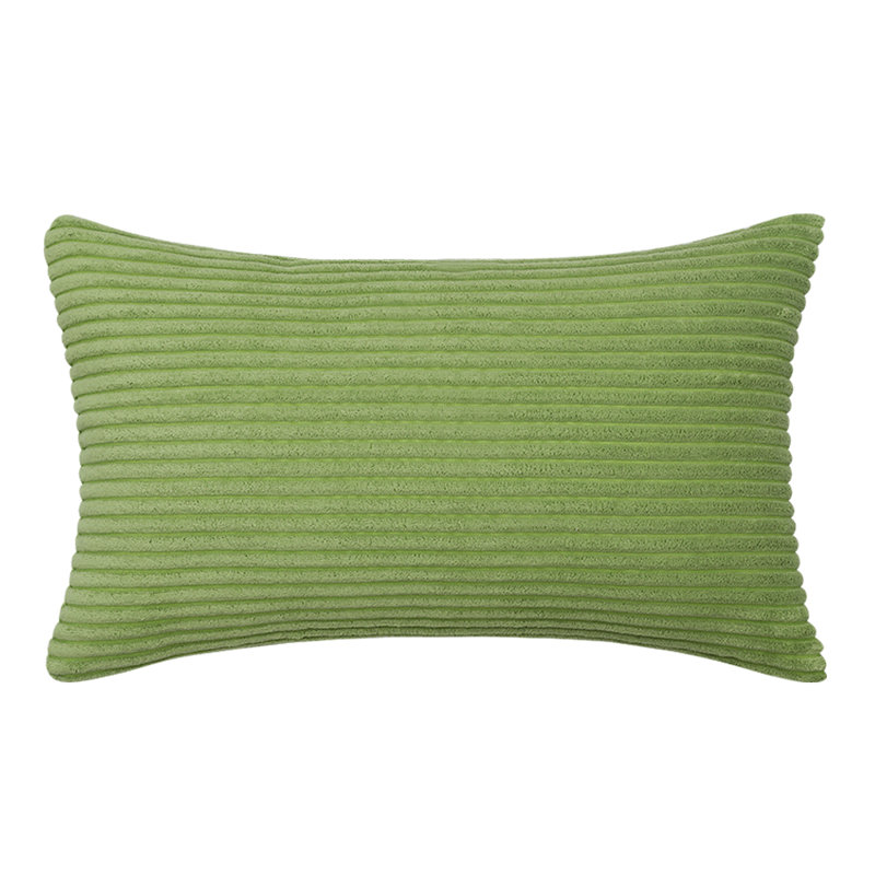 Coussin rayé, Vert pomme