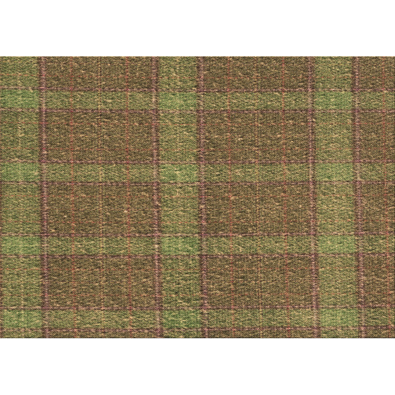 Tapis 100% à motifs lavables à la machine 2989 Pat1224-BRN, Rectangle de 2 pi x 3 pi