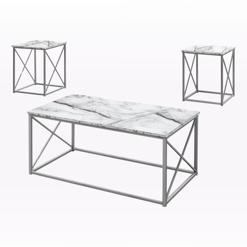 Violetta 3pcs Coffee, Accent, End Table